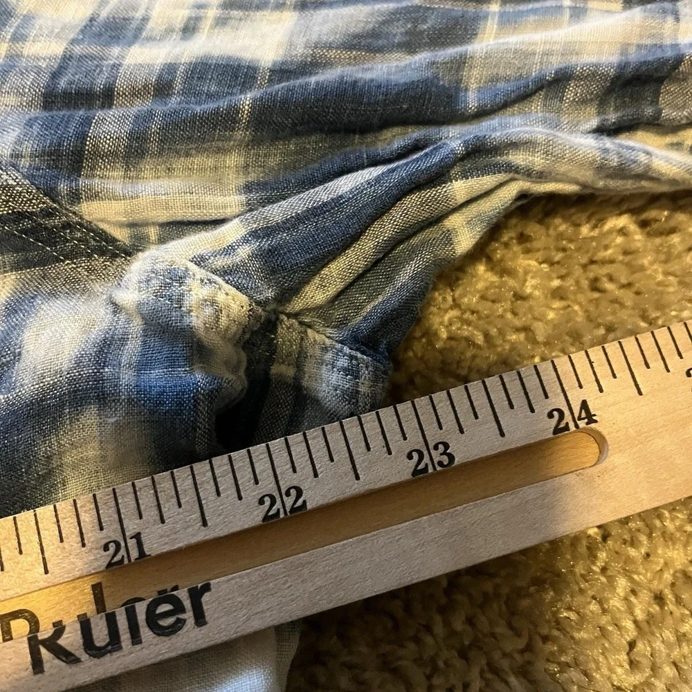 Polo Ralph Lauren Bleached Denim‎ Style Button Up Men's 2XL Lightweight
